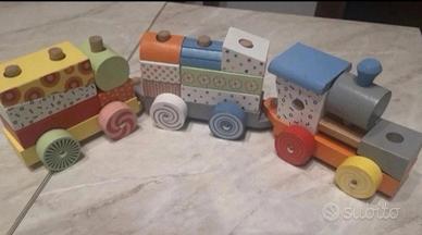 trenino di legno Teddy