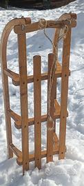 Slittino in legno davos 