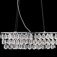 Lampadario moderno con gocce vetro