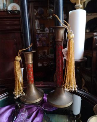 13 Nappe Vintage perline oro stile Vittoriane 