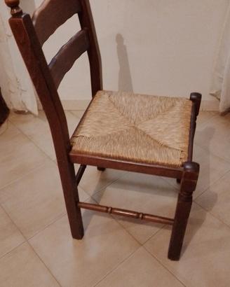 n. 6 sedie legno 