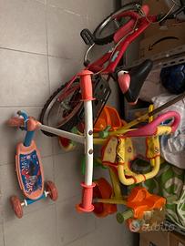 Bicicletta Monopattino e triciclo