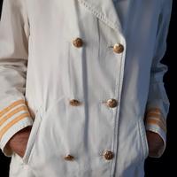 giacca stile marinaro vintage navy