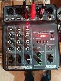 mixer 4 canali +Usb 