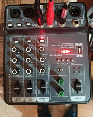 mixer 4 canali +Usb 