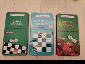 Sudoku, gioco dell' oca, dama magnetici