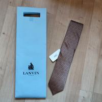 Cravatta Lanvin nuova in confezione originale 