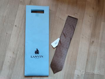 Cravatta Lanvin nuova in confezione originale 