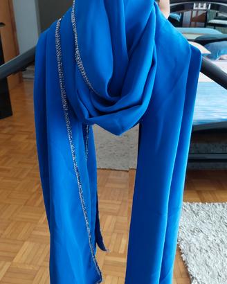 Pashmina- sciarpa stola azzurra