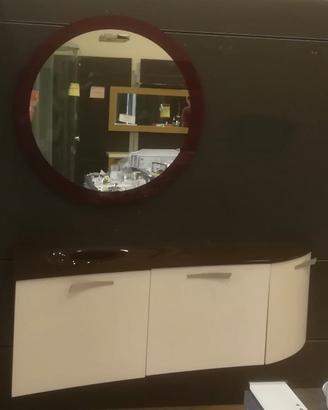 Mobile bagno sospeso con top in vetro NUOVO