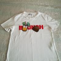 maglia bianca maniche corte donna tg M Zara 