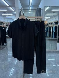 Completo Uomo Nero Plissettato M/L
