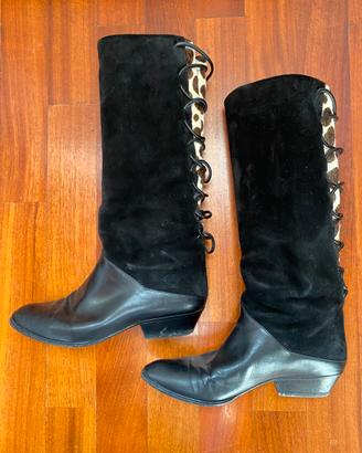 Stivali  Casasadei neri vintage