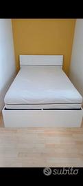 Letto contenitore 1 piazza e mezzo con materasso
