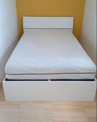 Letto contenitore 1 piazza e mezzo con materasso