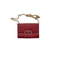 Borsa Twinset rossa in pelle con tracolla