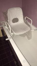 Sedia per vasca da bagno girevole