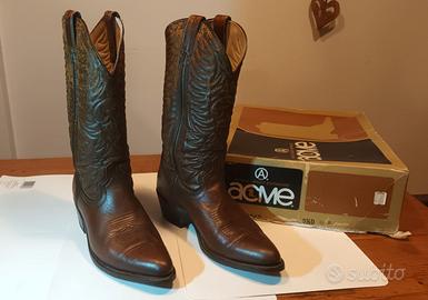 Stivali cuoio western originali