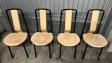 Sedie e tavolo in cristallo