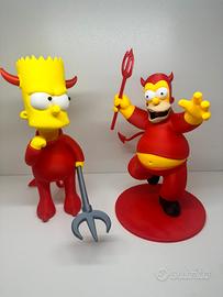 Statuine 3D Homer & Bart Simpson