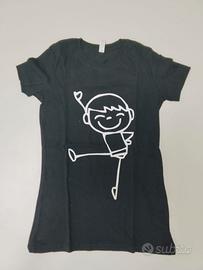 T-shirt Maglietta sagomata bambino stilizzato