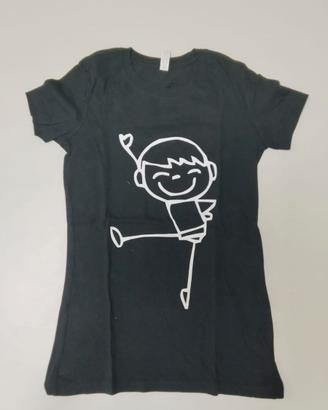 T-shirt Maglietta sagomata bambino stilizzato