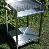 Barbecue a legna e carbonella inox 50+AU40- ilSimo