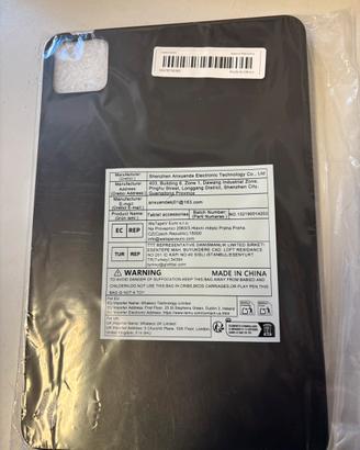 Cover silicone nera Xiaomi Pad 6 pro