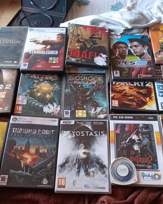 giochi pc/PSP/xbox e inserti 