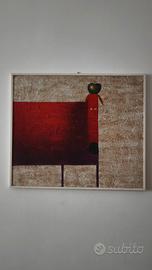 Quadro beige e rosso Kessler 