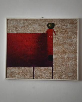 Quadro beige e rosso Kessler 