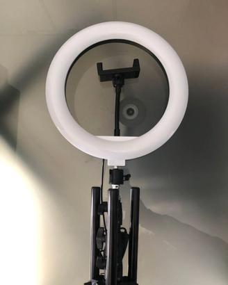 Luce led anulare/ring light con treppiede