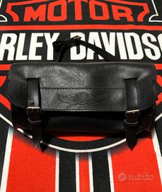 Barilotto in pelle vintage Raro Harley Davidson