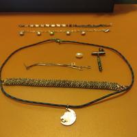 gioielli argento bracciale orecchini  collana perl