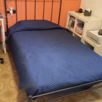 Letto 1 piazza e mezzo in ferro battuto e materass