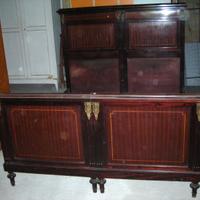 VECCHIO LETTO MATRIMONIALE IN LEGNO