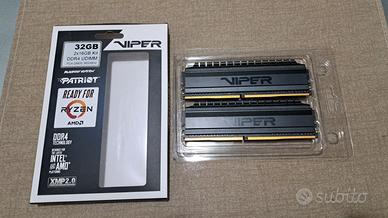 Ram DDR4 Patriot Viper 32GB (2x16) 3600MHz CL18