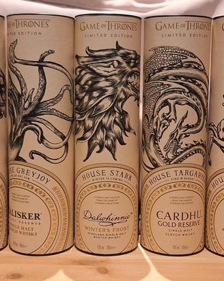 WHISKY COLLEZIONE COMPLETA Game of Thrones

