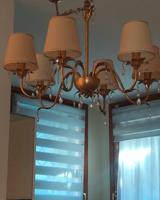 lampadario dorato