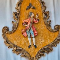 Set Di 2 Bassorilievi Vintage Stile Settecentesco