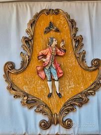 Set Di 2 Bassorilievi Vintage Stile Settecentesco