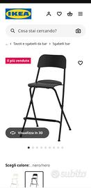 Tavolo alto con 4 sgabell ikea.