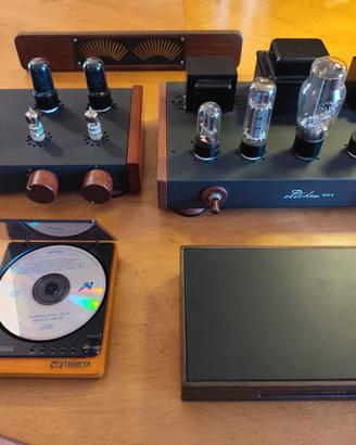 Impianto hi fi ampli preamplificatore valvolare