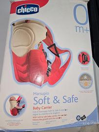Marsupio portabebè Chicco Soft & Safe blu