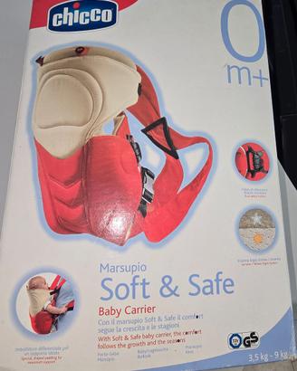 Marsupio portabebè Chicco Soft & Safe blu