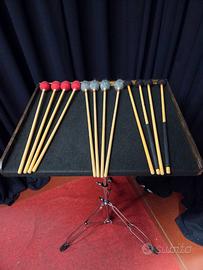 Tavolo porta bacchette percussioni