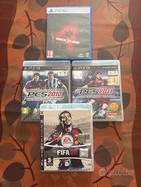 gioco ps5 back blood +pes 2010/2011 e fifa 08