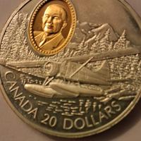 monete  20 dollari Canada  argento  925 Aviazione