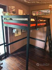 Letto con soppalco Nero Ikea