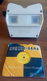 Visore diapositive 3D Stereo•Rama vintage anni 60
